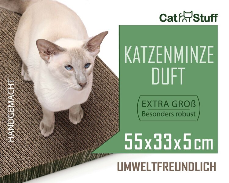 Nach Katzenminze duftender Kratzbrett / Höhe 5 cm